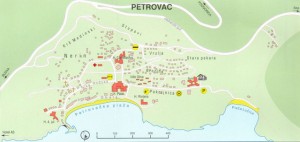 Baka Zlata - Sobe i apartmani - Petrovac na moru - Crna Gora - Mapa